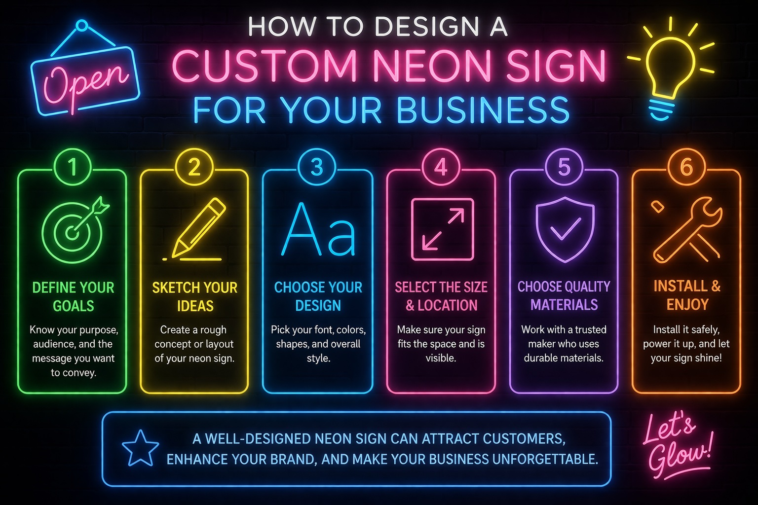 How to Design a Custom Neon Sign for Your Business | Complete Guide
